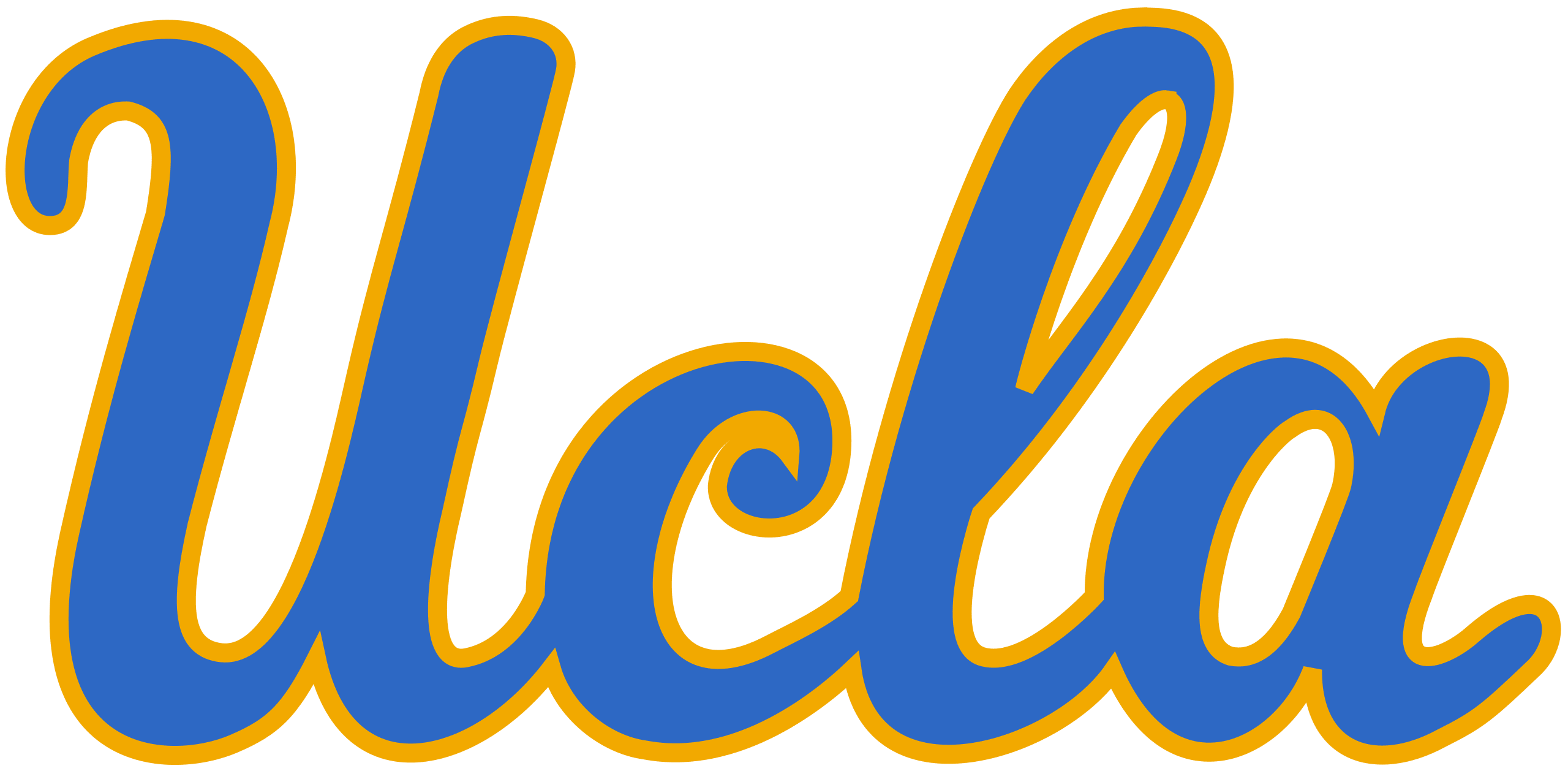 UCLA logo in blue and gold colors